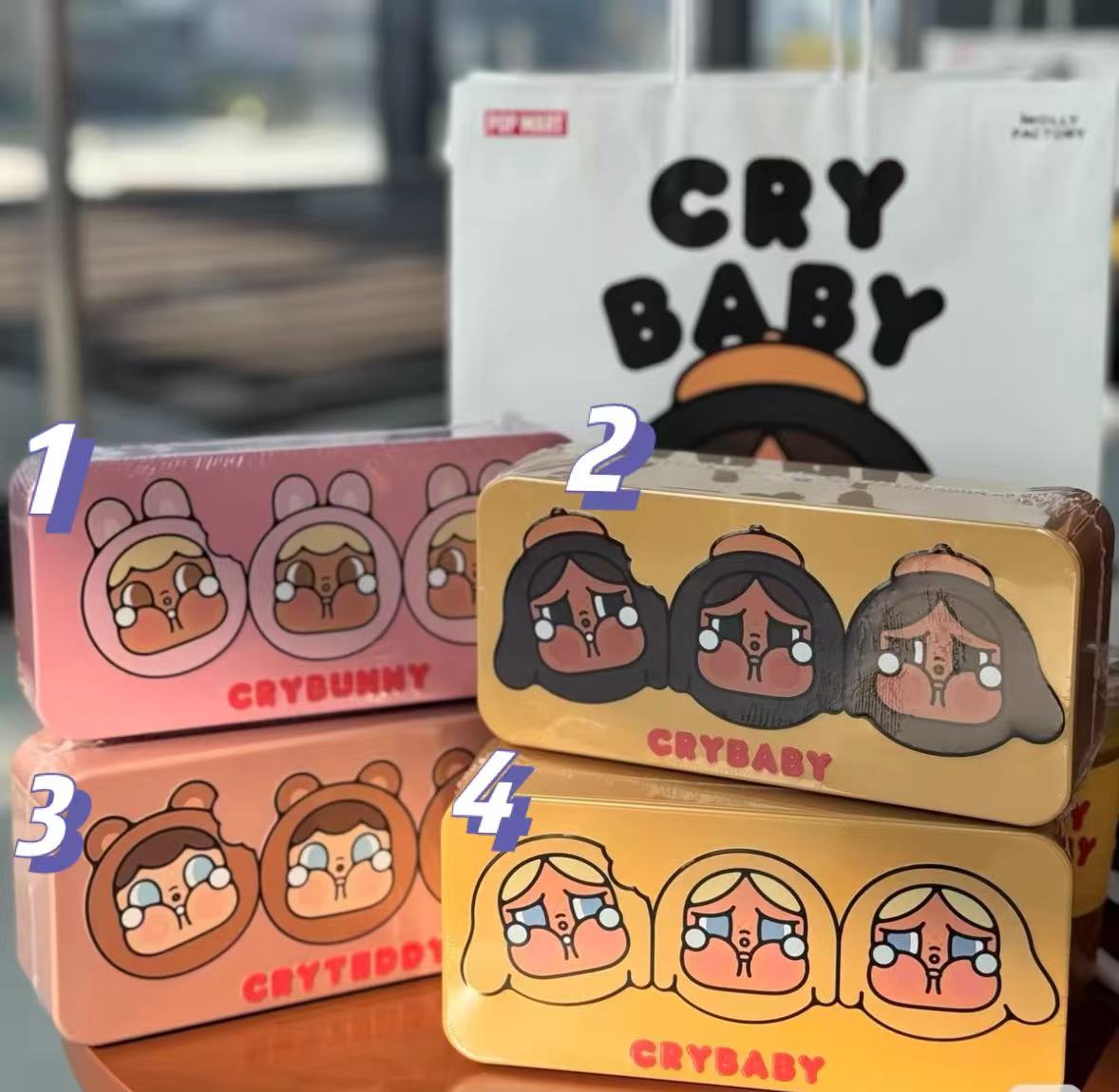crying baby tin