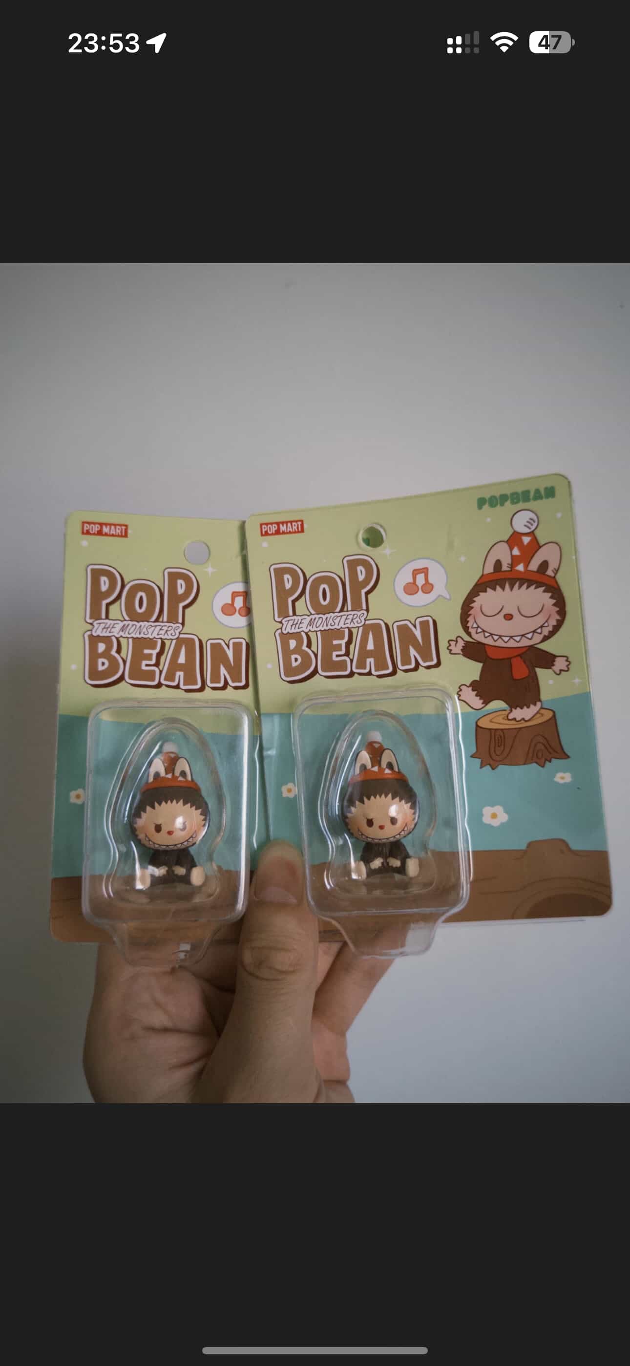 Labubu bean hang card