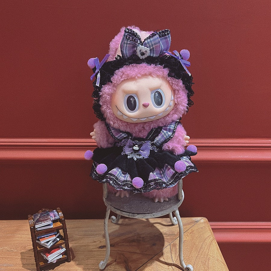 17Cm labubu baby clothes generation vinyl face pendant plush doll for clothes set wholesale price