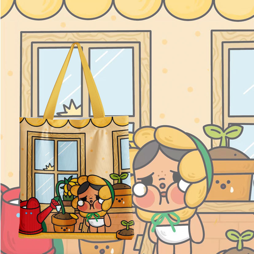 Crying baby canvas bag