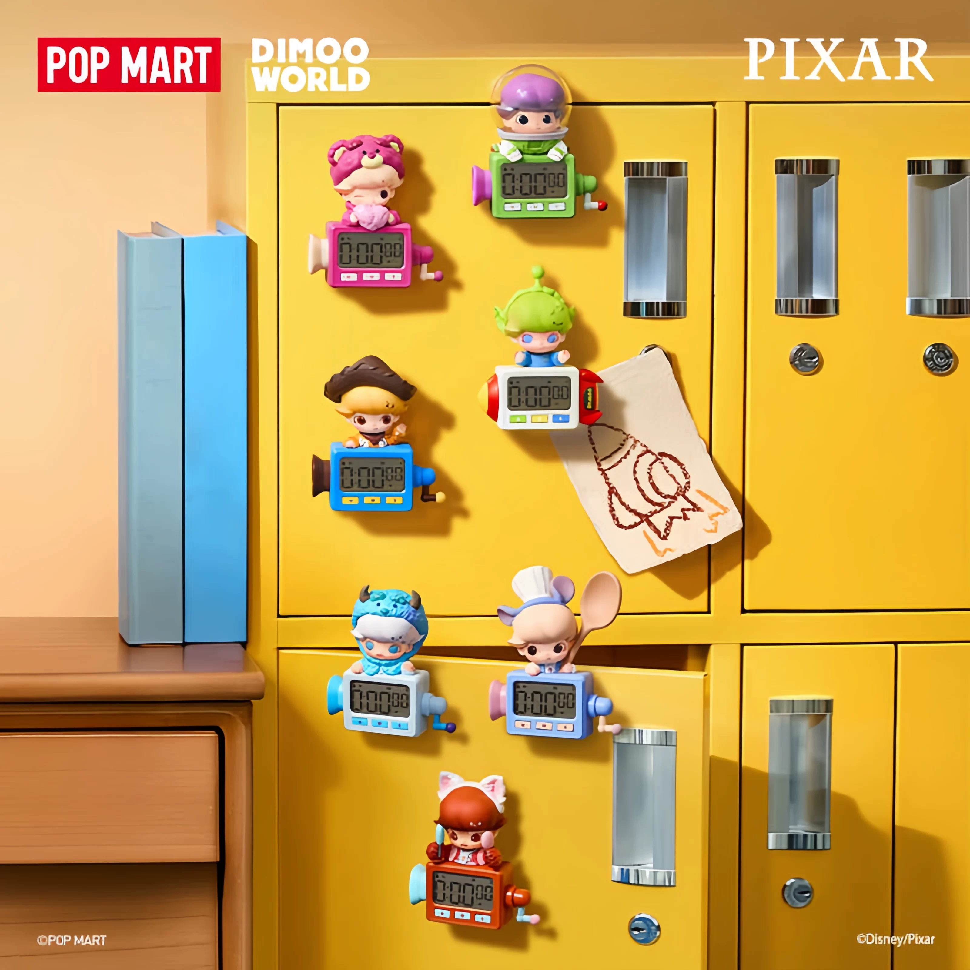 DIMOO WORLD × PIXAR joint series timer refrigerator sticker