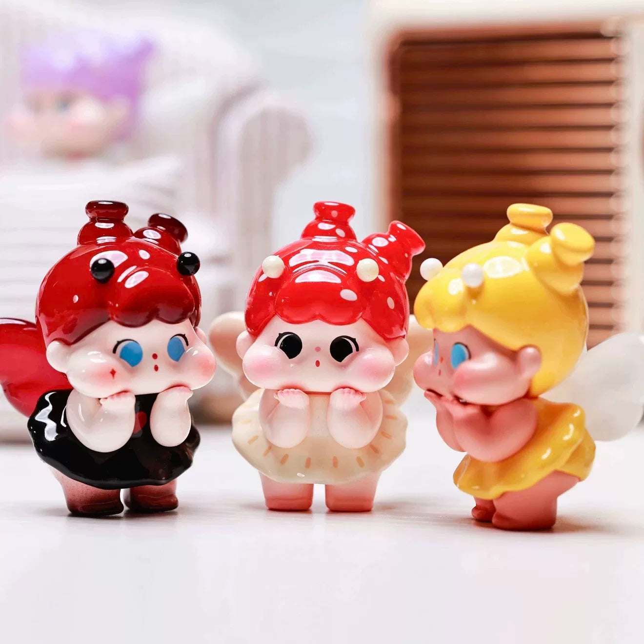 QOQO Huafudai series cute grain tide play cute doll ornament