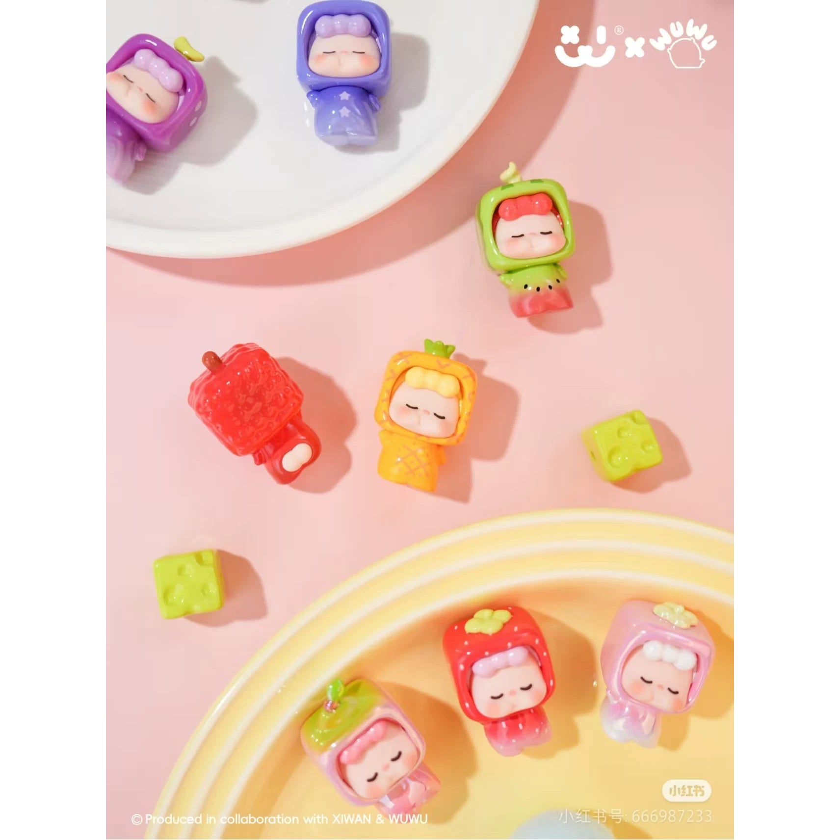 Wuwu fruit square series