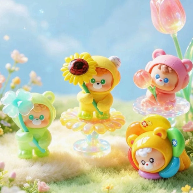 Diudiu baby flower world series mini figure cute grain tide play ornament