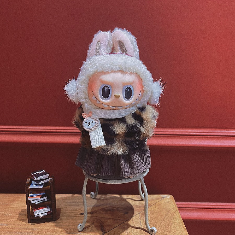 17Cm labubu baby clothes generation vinyl face pendant plush doll for clothes set wholesale price