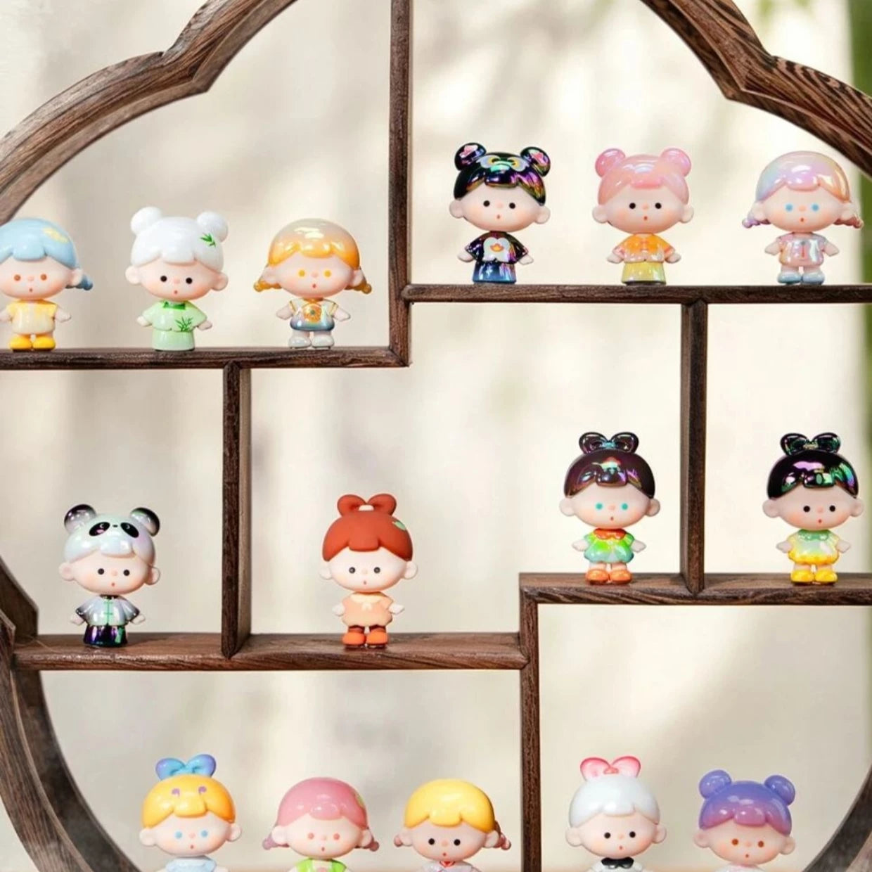 VUUYOO worry-free baby Yijian Fenghua series cute grain antique trend play ornament figure