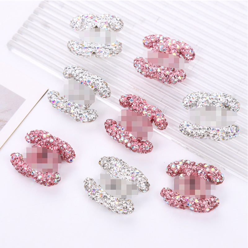 Terracotta Rhinestone Double C