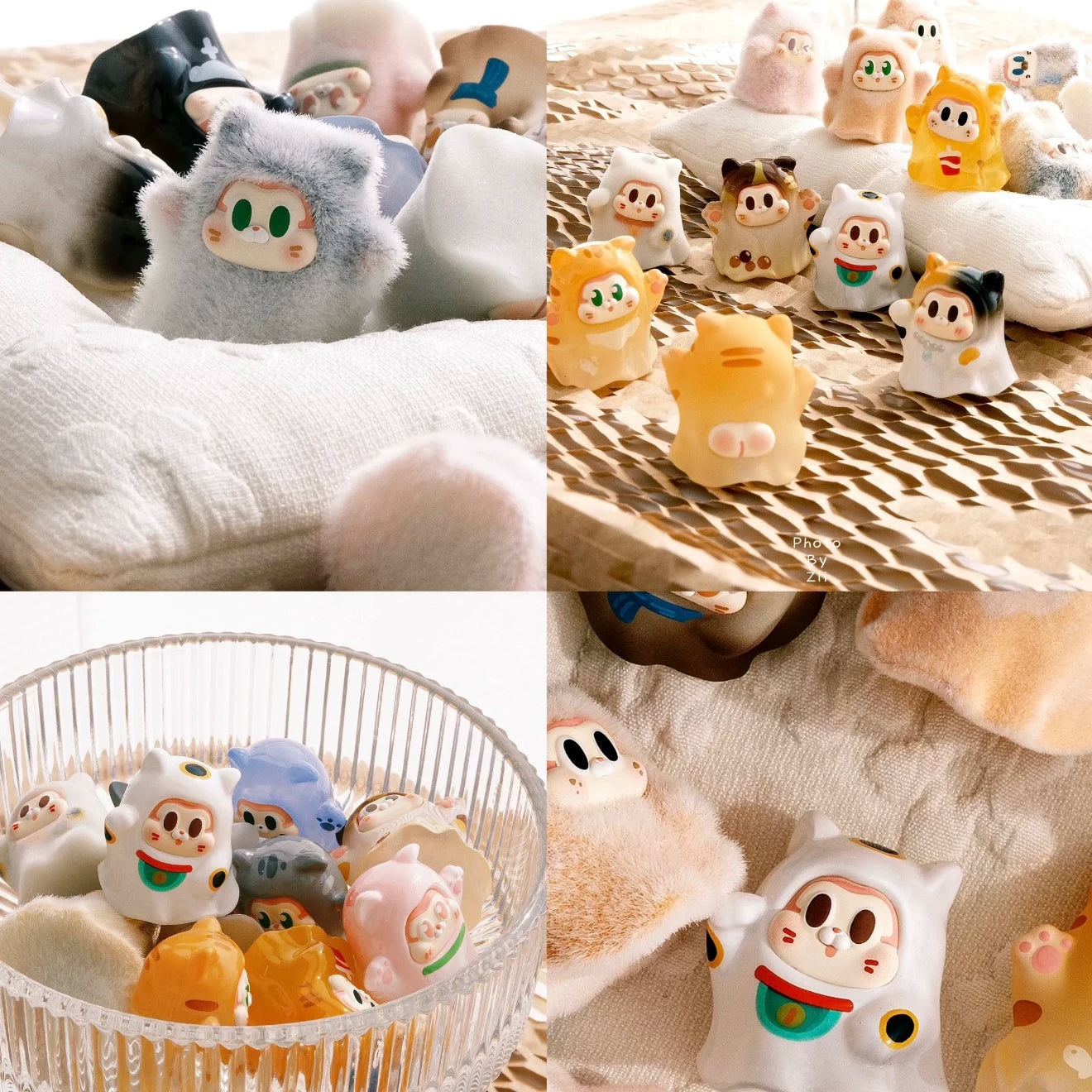 SLLO Adopts Ghost Cat Series Cute Grain Tide Play Figure Cute Ornament