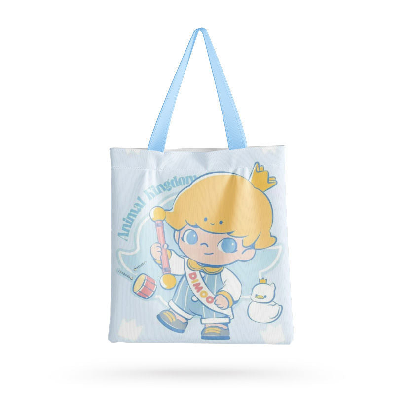 Dimmo cartoon cute ins wind self-printed canvas bag
