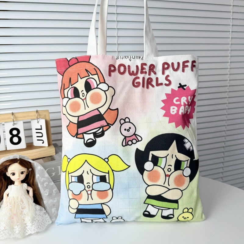 crying baby canvas bag