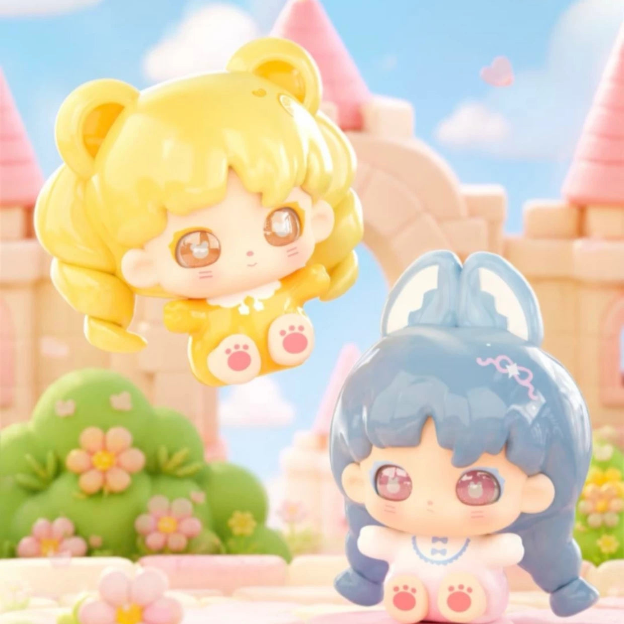 Wokii sweet station series cute grain figure tide play girl gift