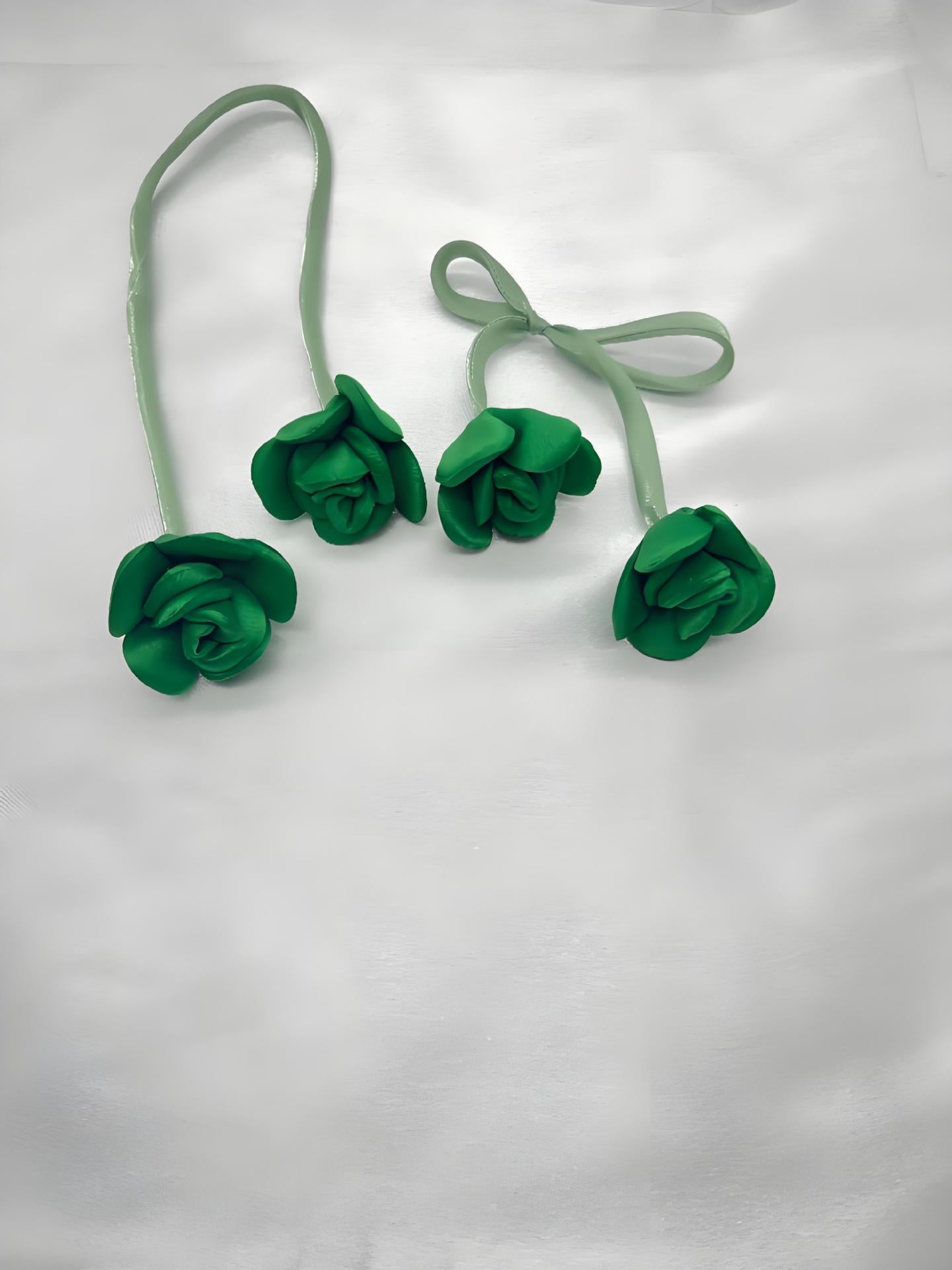 Fabric double-headed bud three-dimensional rose