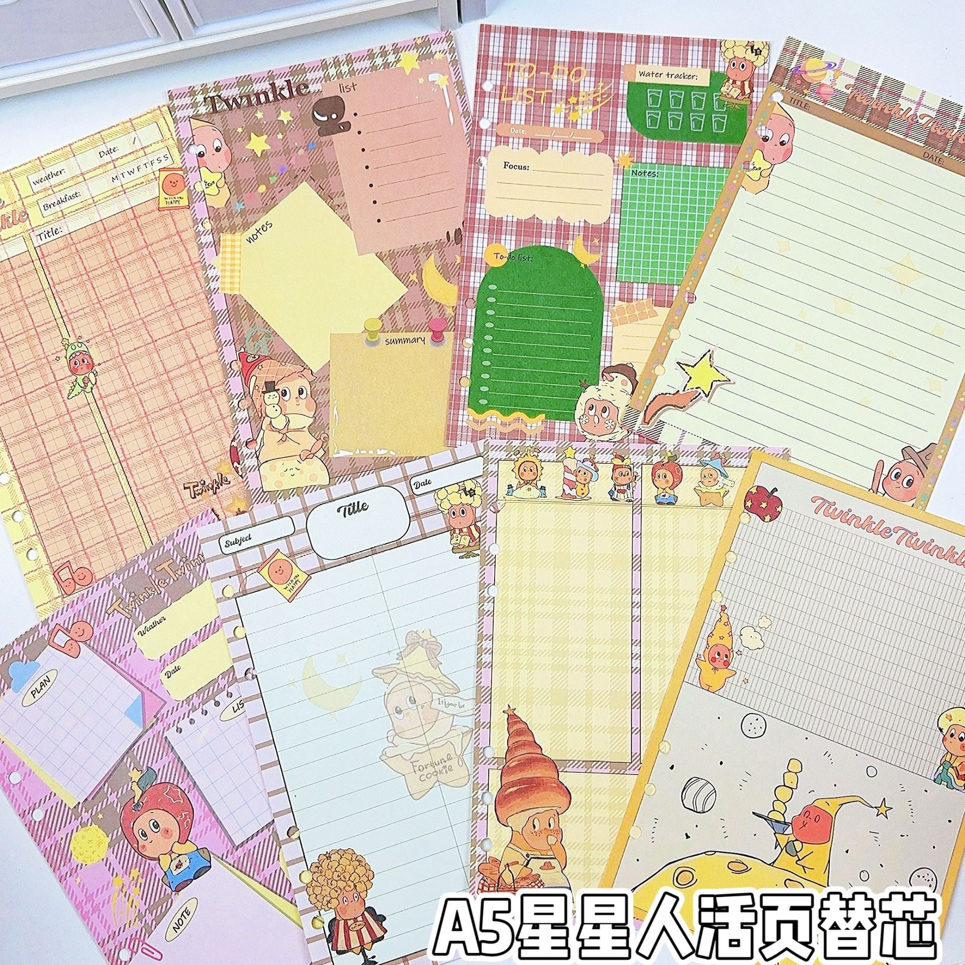 a5 twinkle notebook pages