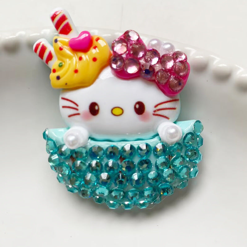 Cartoon resin DIY drilling accessories