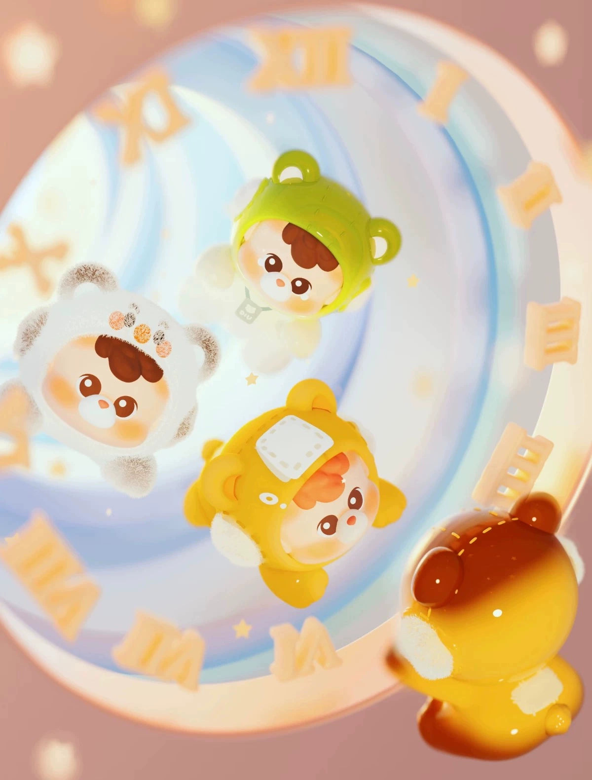 24-Hour sticker bear series