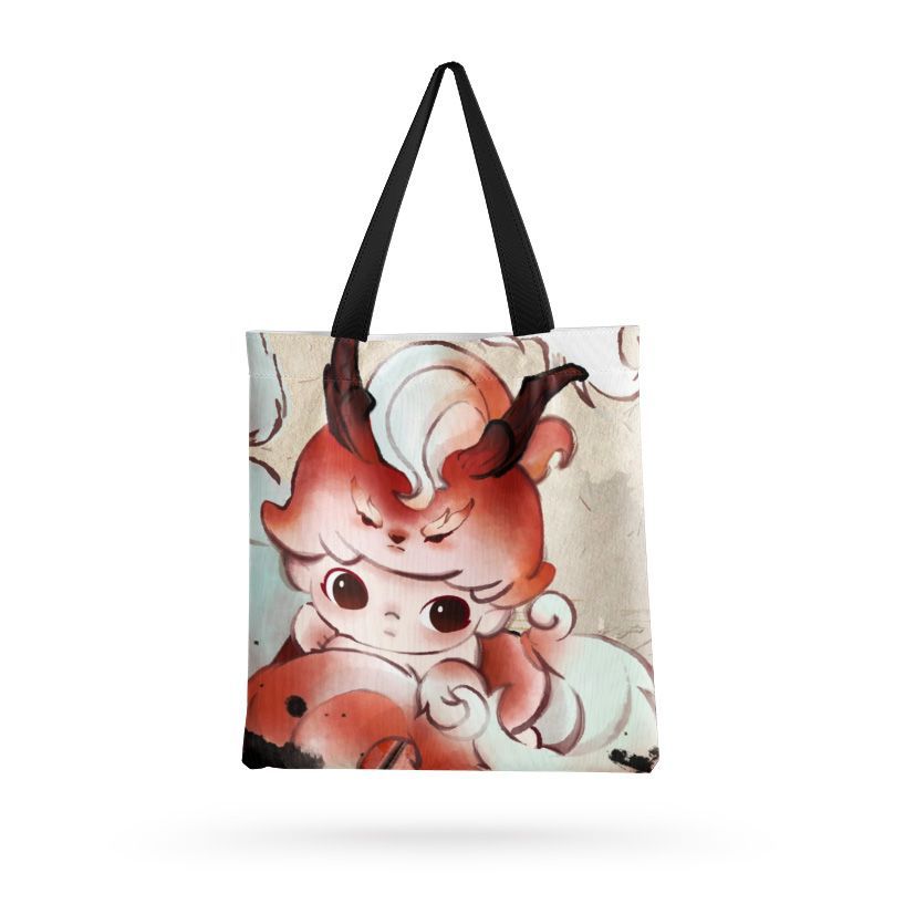 Dimmo cartoon cute ins wind self-printed canvas bag
