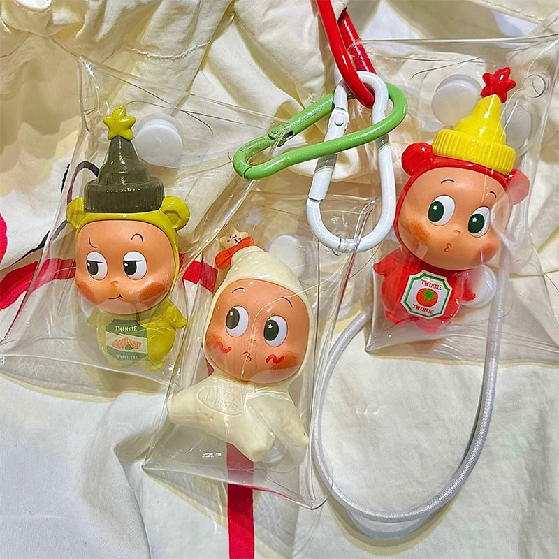 twinkle twinkle with heart series transparent storage bag