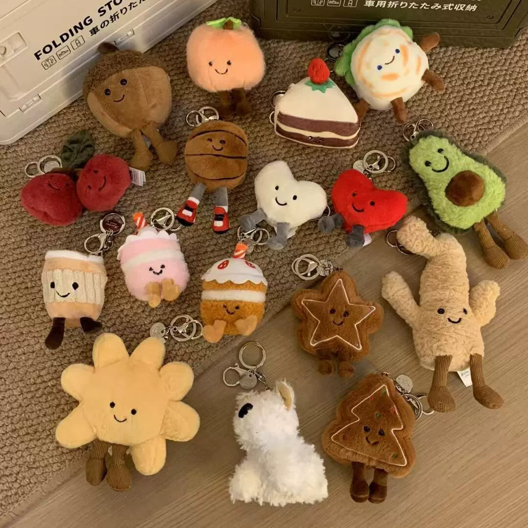 Plush doll doll simulation food pendant bag pendant vegetable food keychain