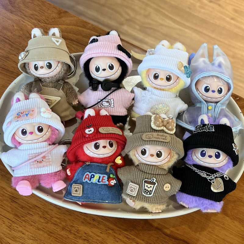 Fourth-generation rabub vinyl doll baby clothes set 4.0 heart password baby clothes cover