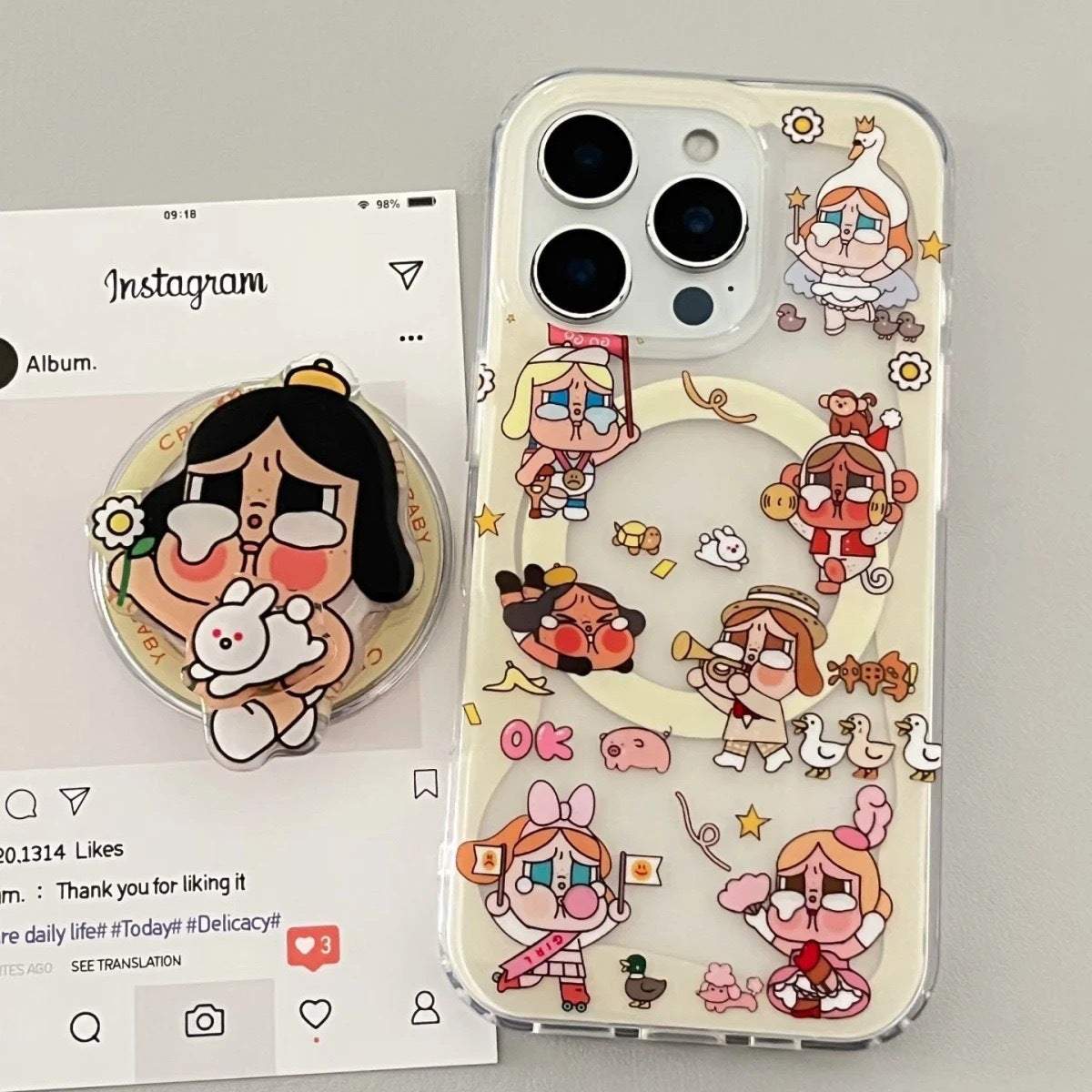 Crying baby phone case