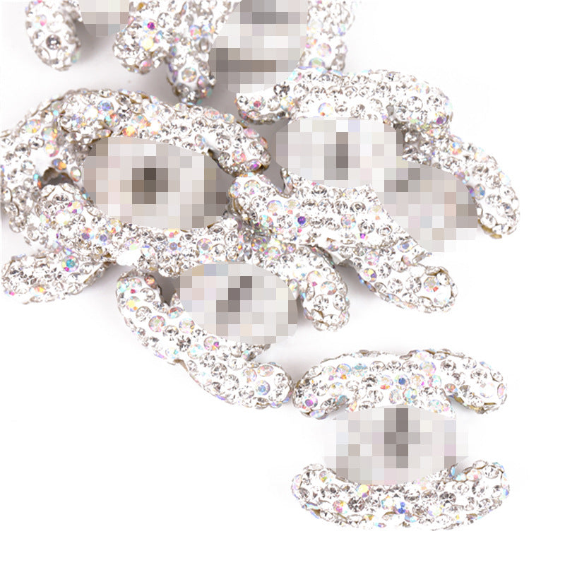 Terracotta Rhinestone Double C