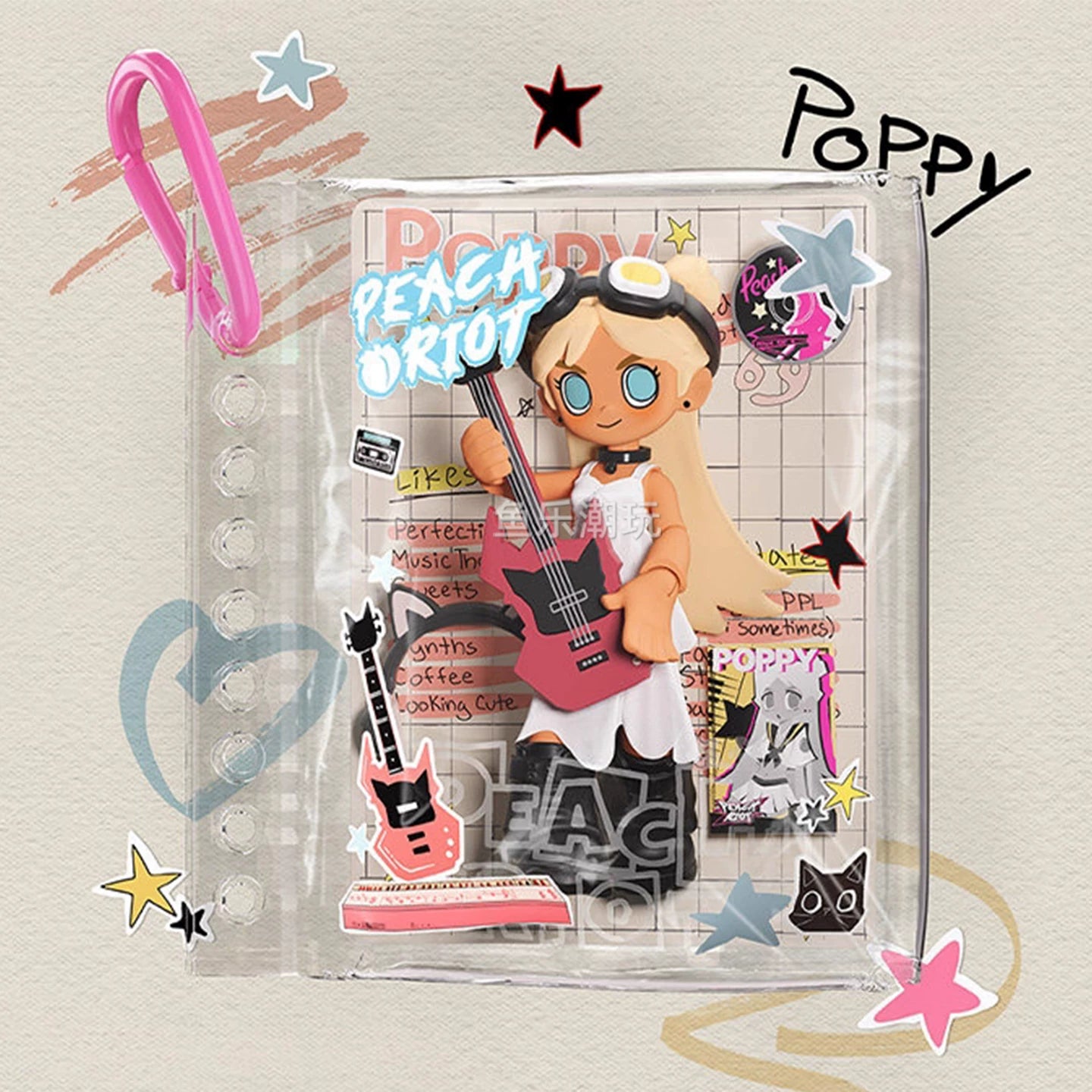 Peach Riot music accompanying series building block pendant