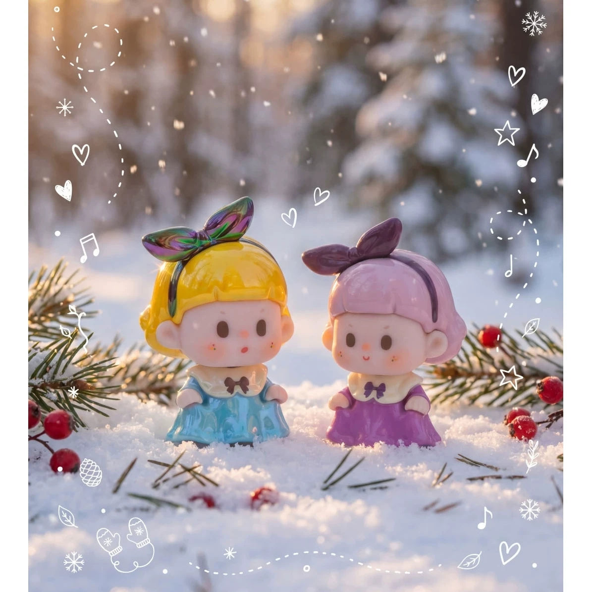 Fuji Little Princess Series Cute Mini Ornament Cute Doll Tide Play Girl