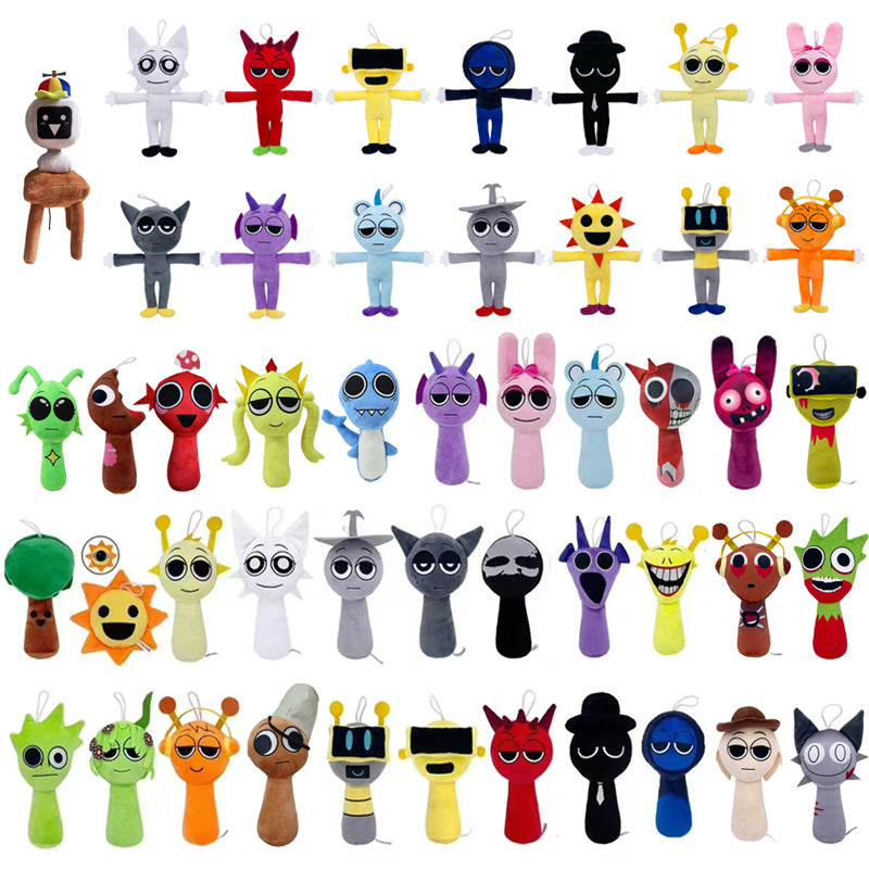 Sprunki Plush rhythm box new game merchandise plush toy doll