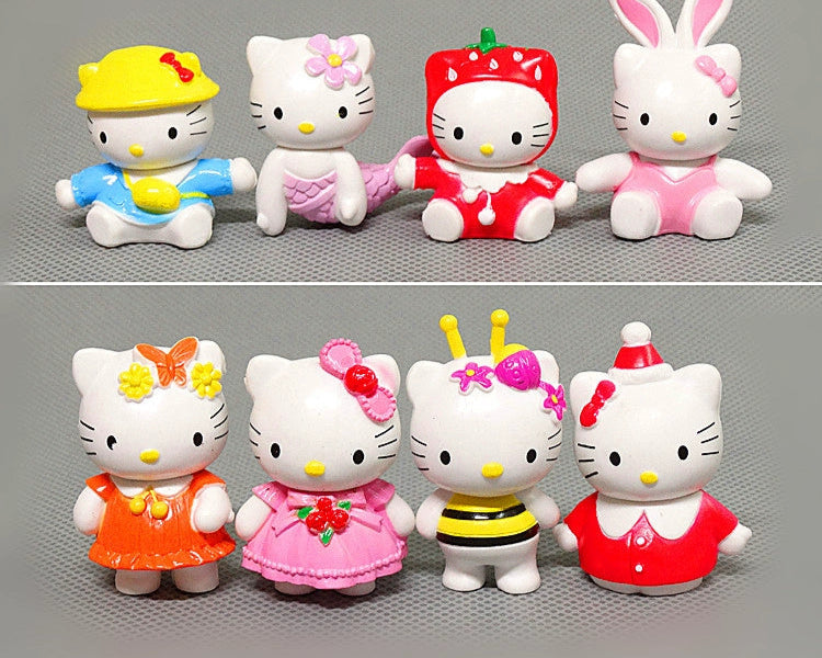 Hellokitty 8 KT cat Hello Kitty, figure doll, cake decoration doll pendulum
