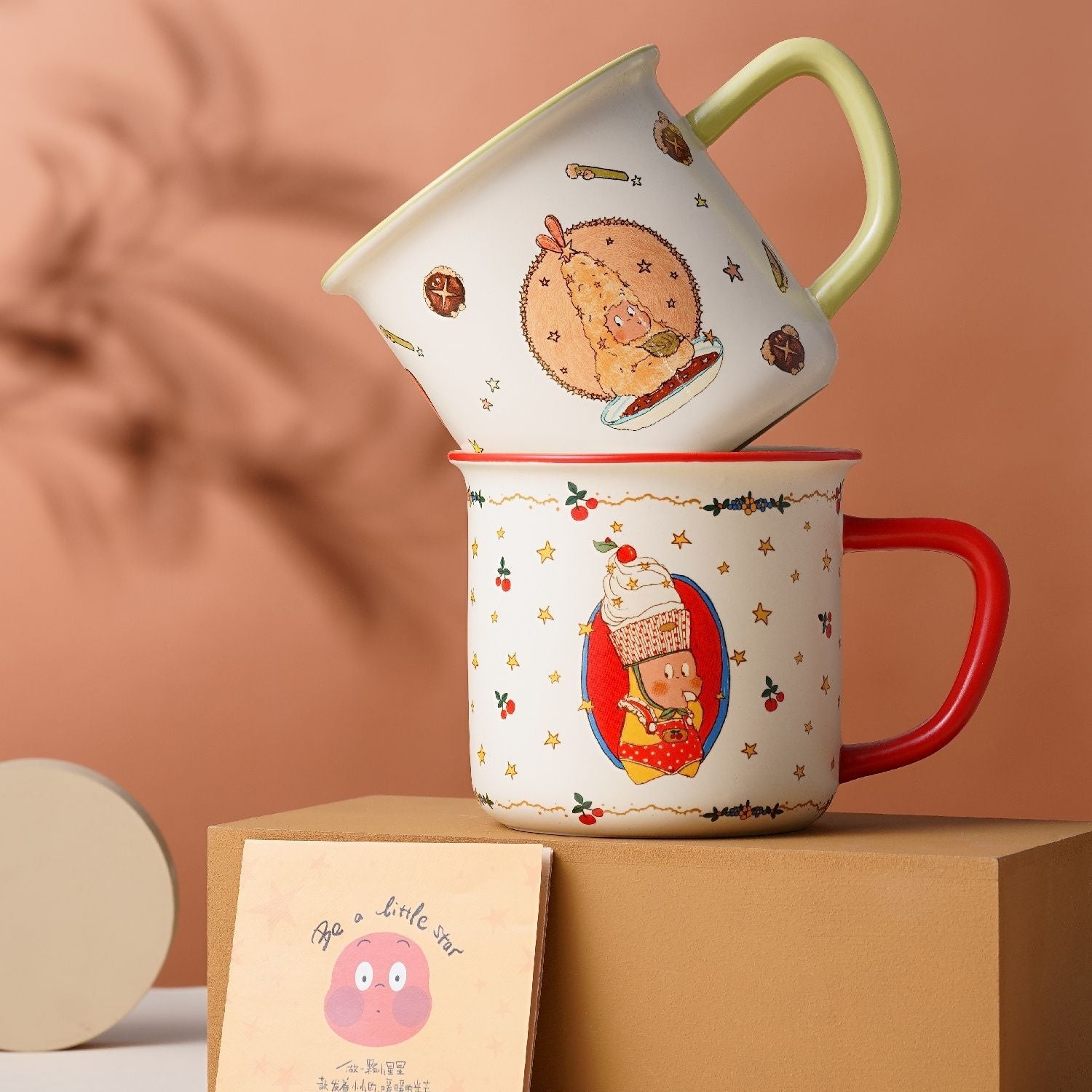 star man joint ceramic cup