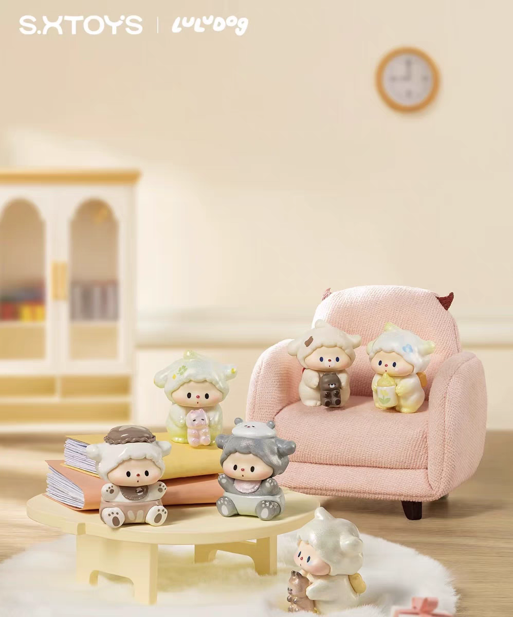 Lulu Dog's Baby Diary 3.0 Series Moe Grain Tide Play Figure