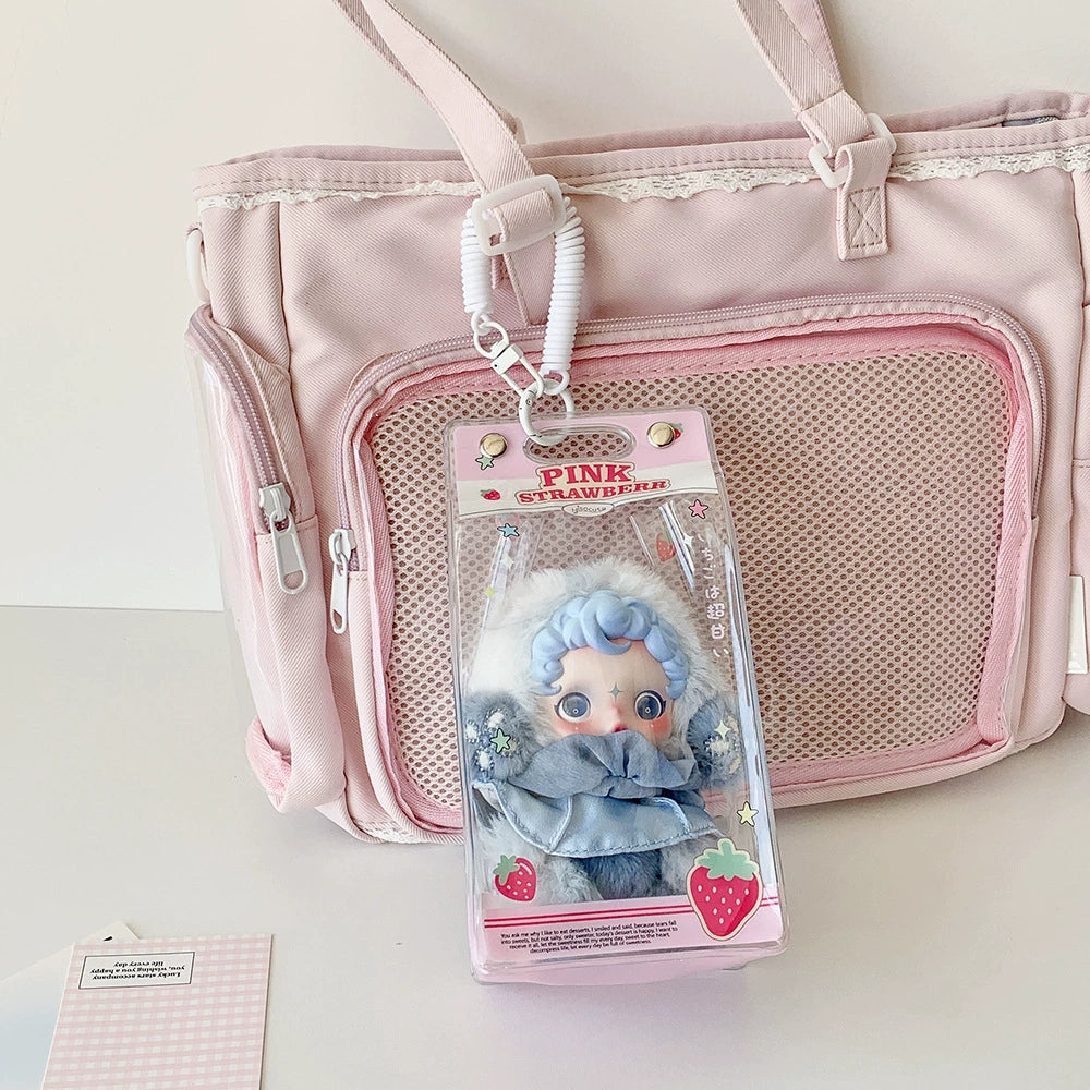 Cute cartoon storage bag doll dustproof