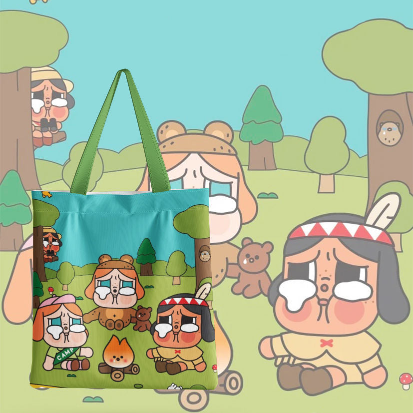 Crying baby canvas bag