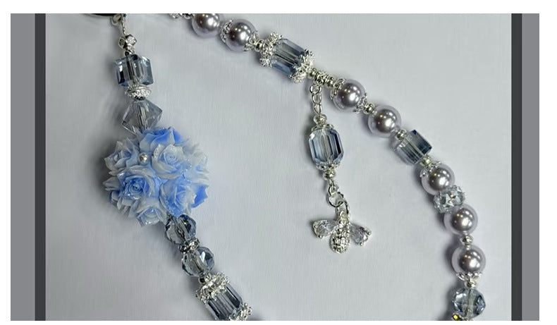 Simulated soft rose clay diamond ball