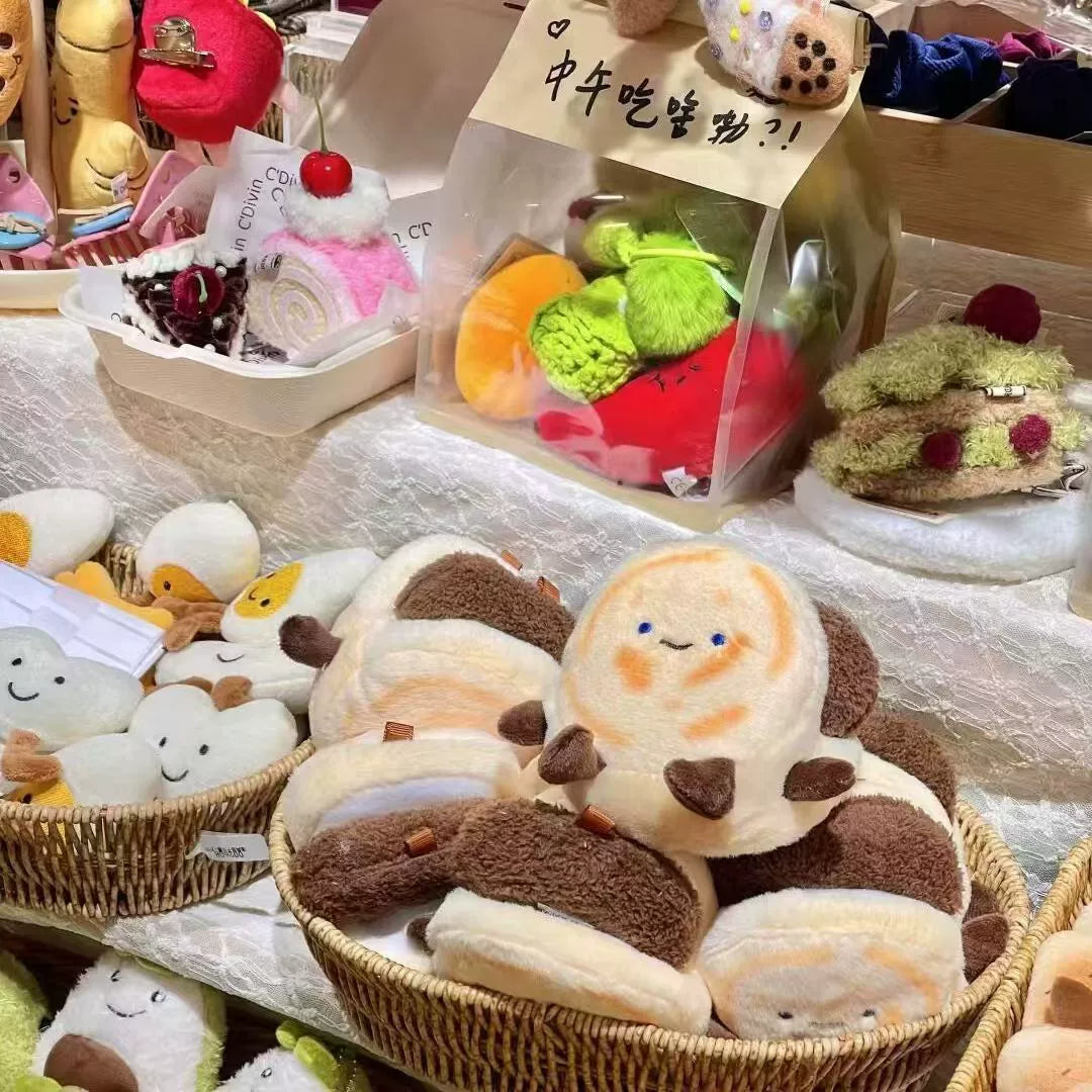 Plush doll doll simulation food pendant bag pendant vegetable food keychain