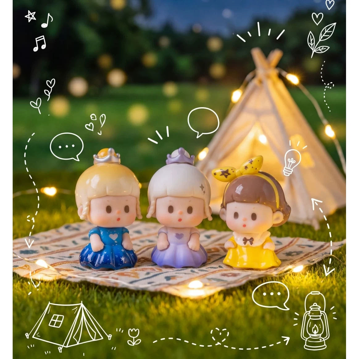 Fuji Little Princess Series Cute Mini Ornament Cute Doll Tide Play Girl
