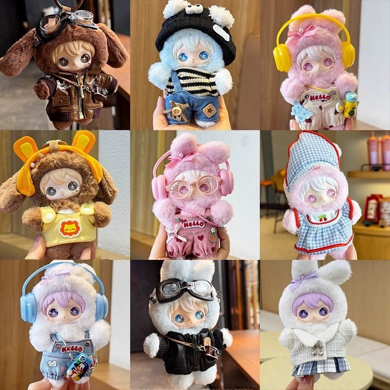 Rabbit shining baby clothes AYORTOYShyShy collection pink Tian Xuning same enamel plush doll clothes