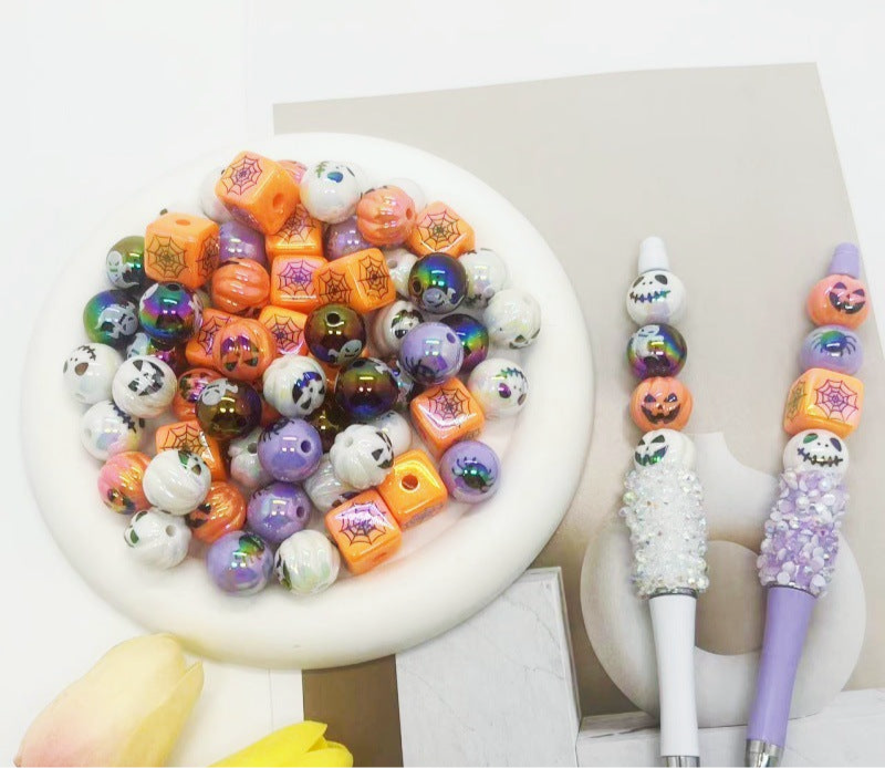 Acrylic Halloween beads DIY bead pen mobile phone chain keychain accessories