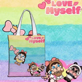 Crying baby tote bag