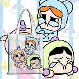 Crying baby tote bag