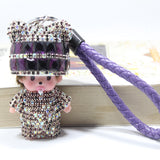 Monchi leather rope keychain