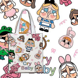 Crying baby tote bag