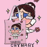 Crying baby tote bag