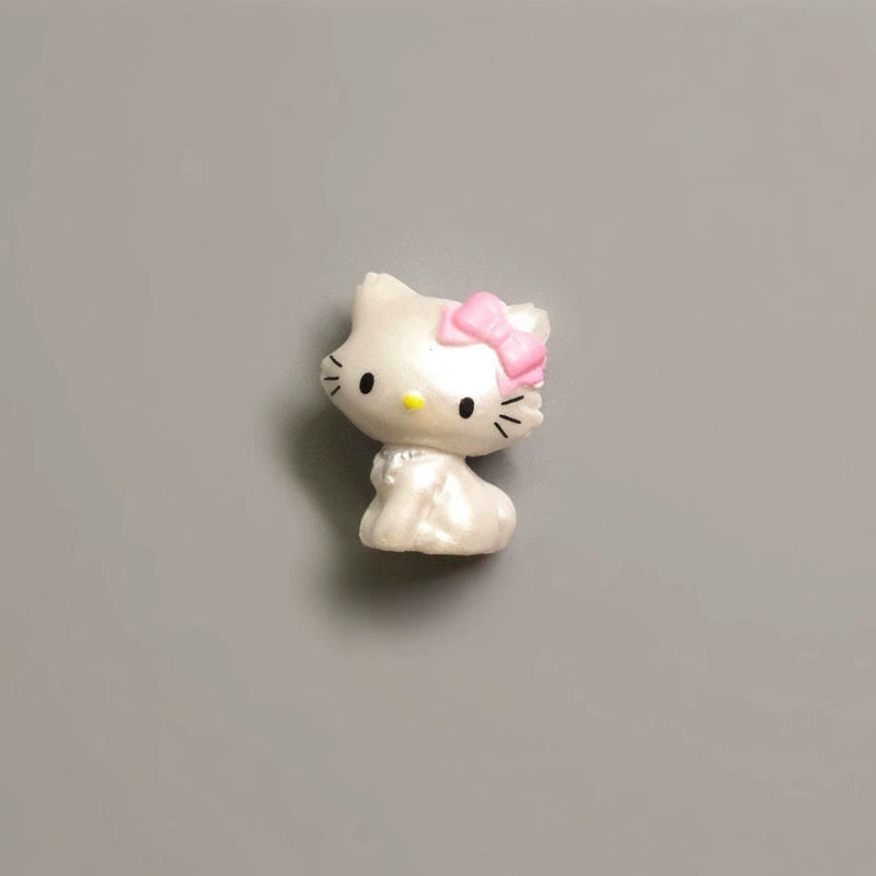 Mini variety, styling pvc cat, small kt black leather doll ornament DIY handmade material
