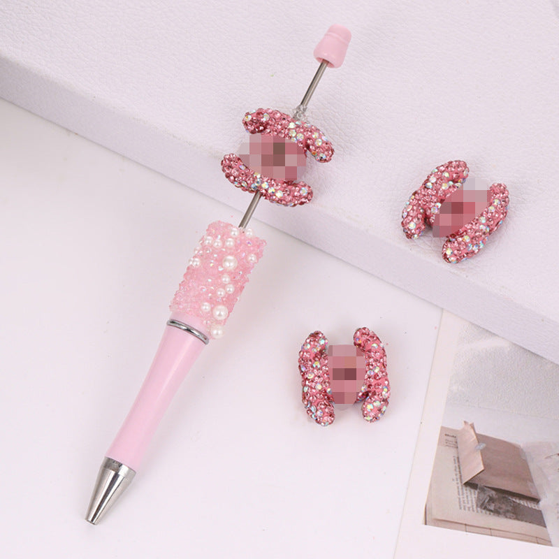 Terracotta Rhinestone Double C