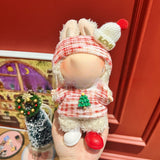 Only clothes are suitable for Labubu baby clothes, one, two and three generations labubu pendant, plush doll sweater, Christmas baby clothes.