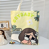 crying baby canvas bag