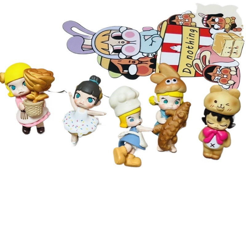 Molly change baby, cute grain DIY mobile phone chain pvc accessories ornament tide play