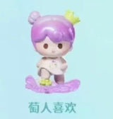 YOYO paint a good color head cute grain series right and right cute tide play tabletop ornament birthday gift figure