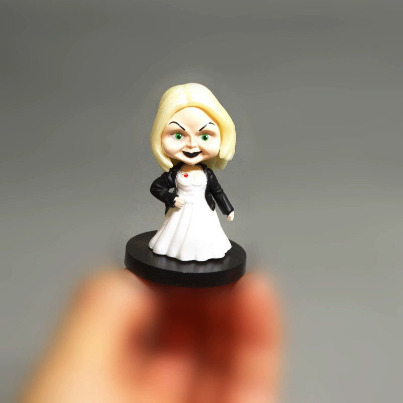 Christmas funny ghost baby bad seed Halloween scary ghost bride doll figure model ornament